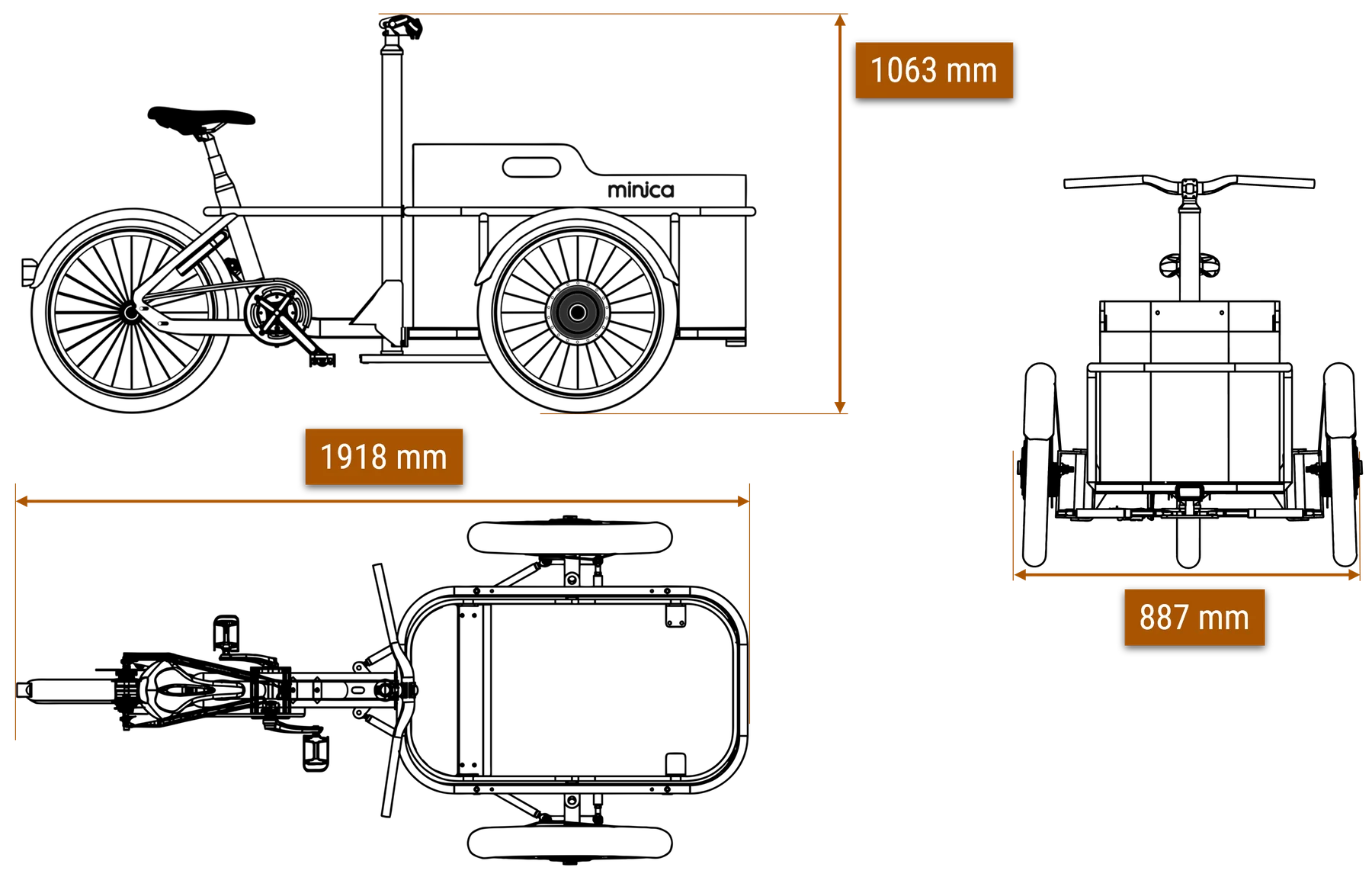 Afmetingen — minica